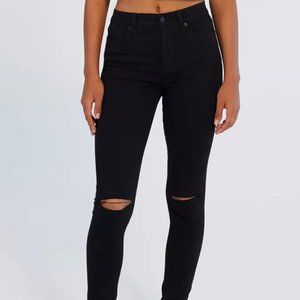 BDG Twig Ripped High-Waisted Skinny Jean - Black
